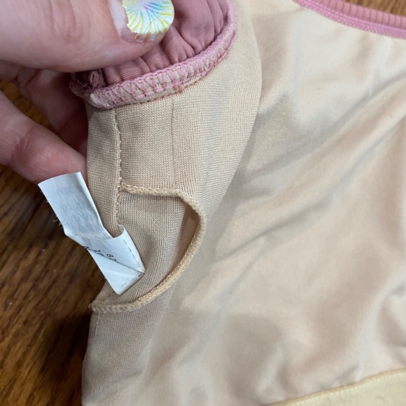 Kortni Jeane Ribbed Rose Ruffle Swim Top - Picture 7 of 7